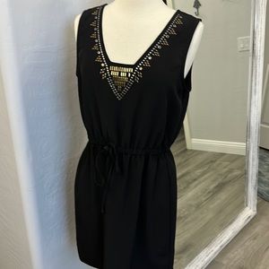 BeBop Rock Stud Black Sleeveless Dress